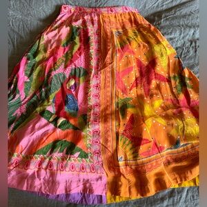 Farm Rio Scarf Maxi Skirt Large